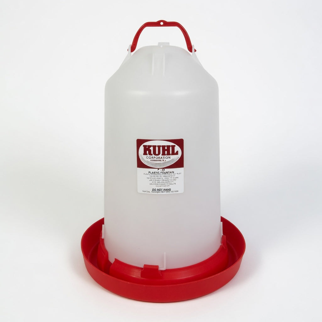 Floor 3 Gallon Poultry Fountain Waterer