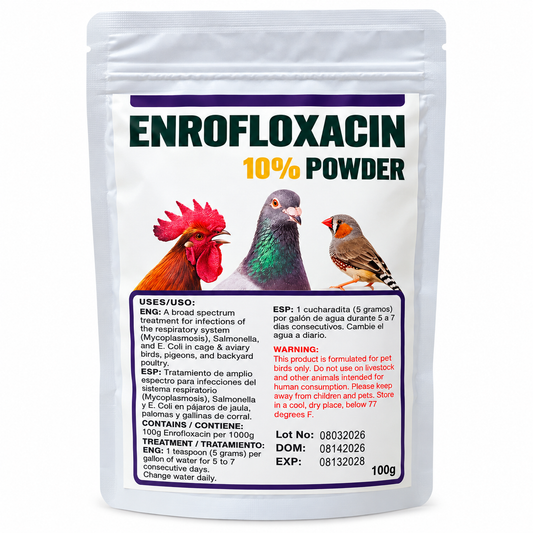Enrofloxacin 10% for Birds (Generic Baytril)