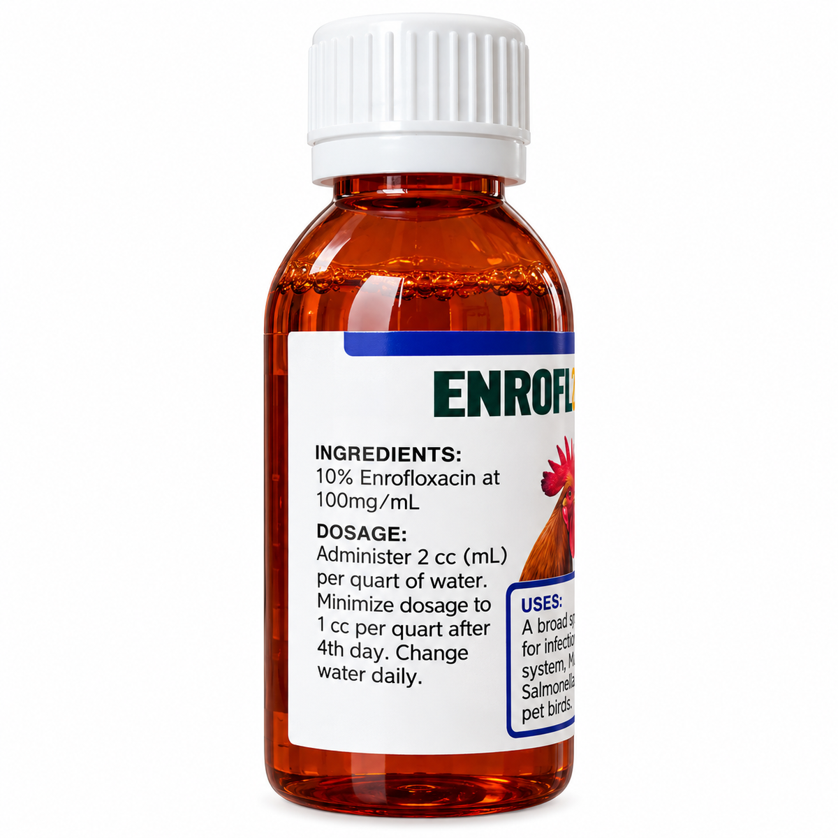 Enrofloxacin 10% Liquid for Birds (Generic Baytril)