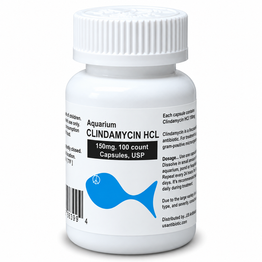 Fish Aquarium Clindamycin 150 mg – 100 Capsules