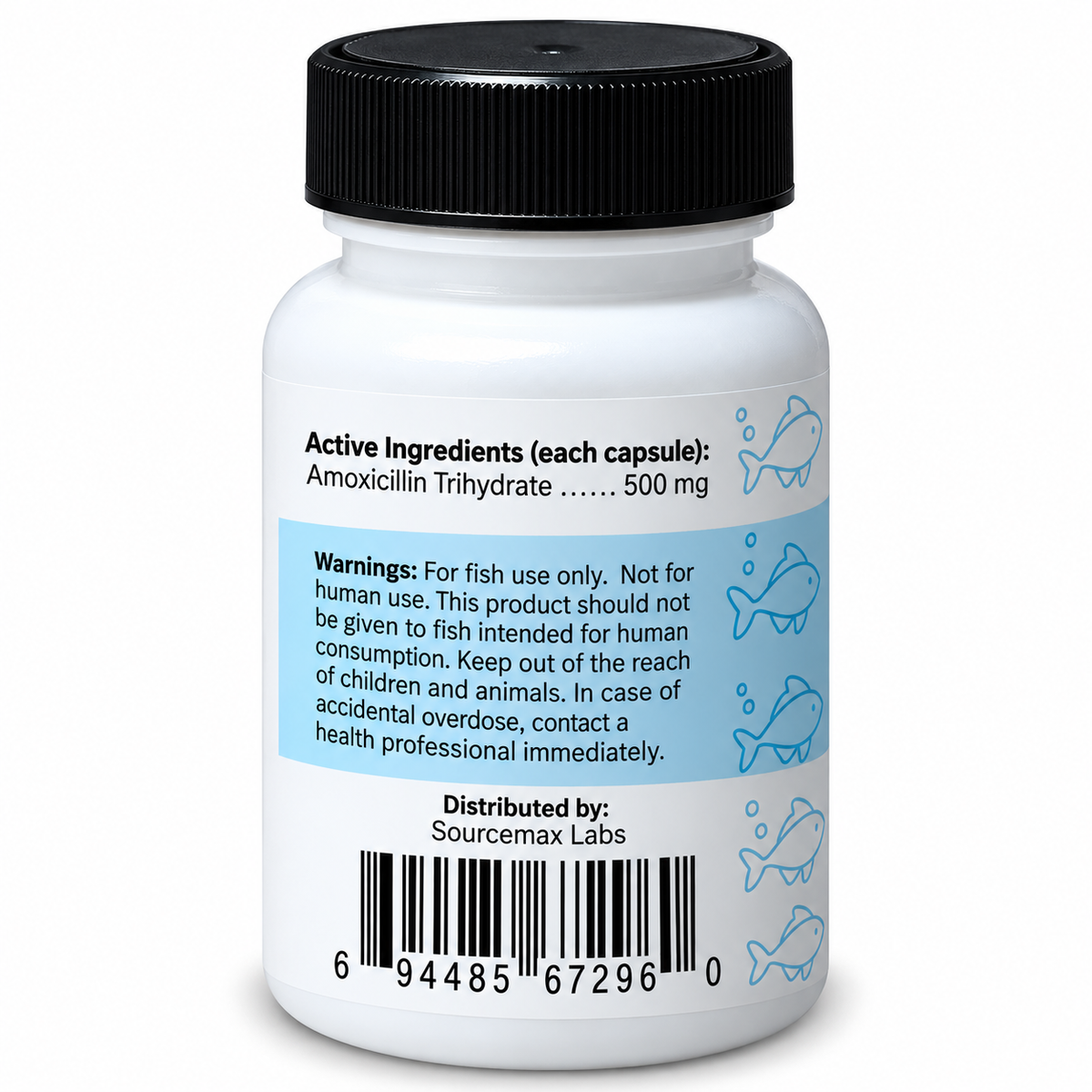 Fish Mox Amoxicillin 500 mg – 30 Capsules