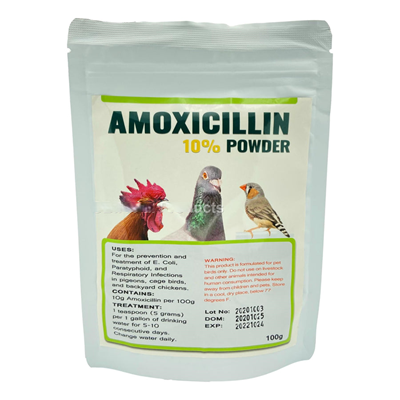 Amoxicillin 10% Powder for Birds