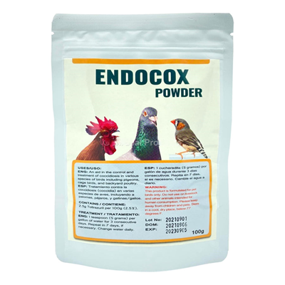 Endocox Powder - Anticoccidial Treatment for Birds - 100 g