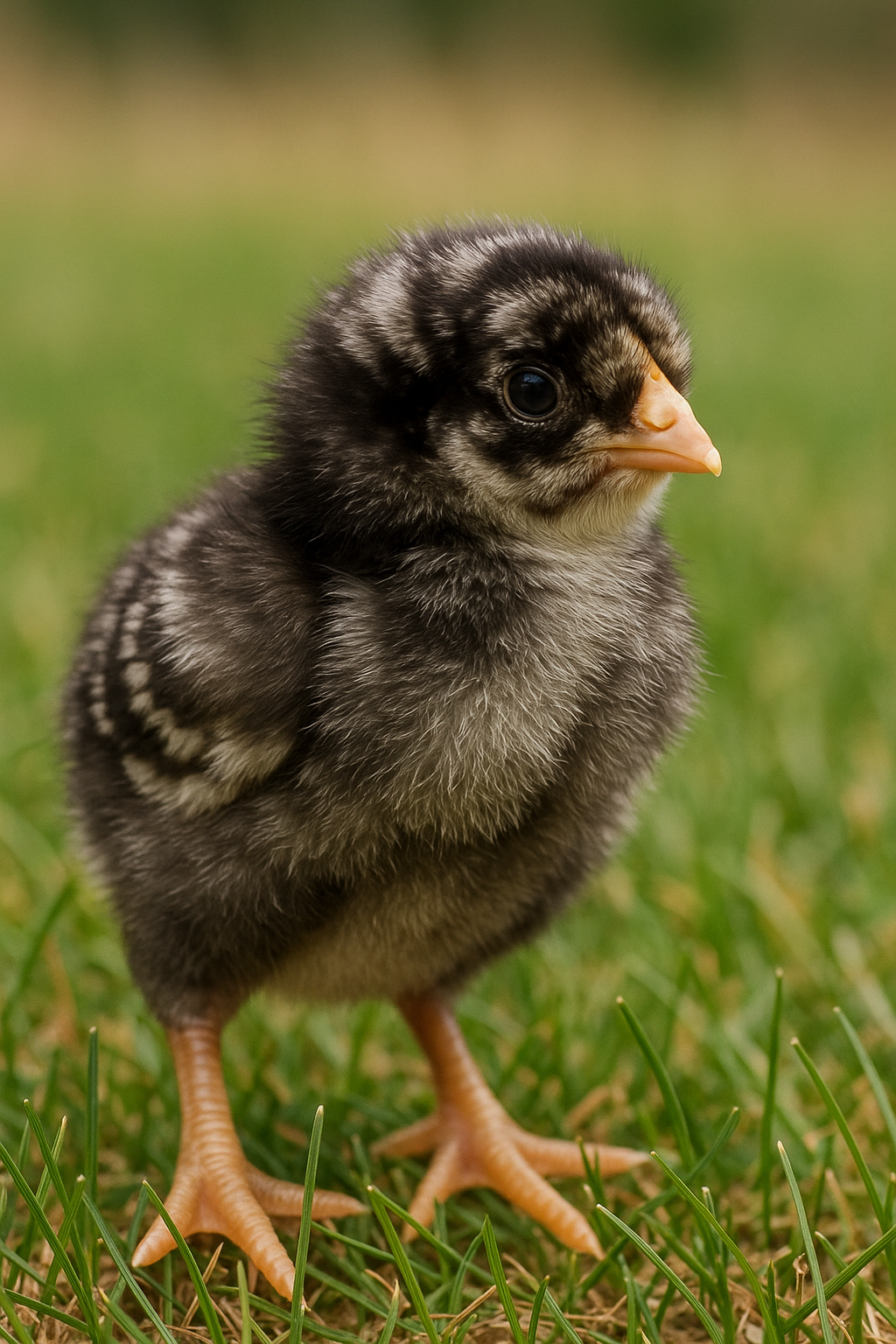 Barred Rock Day-Old Chick - AI-generated placeholder image