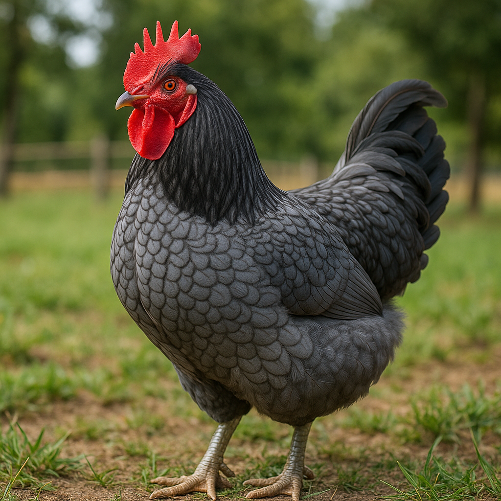 Blue Rock Rooster - AI-generated placeholder image