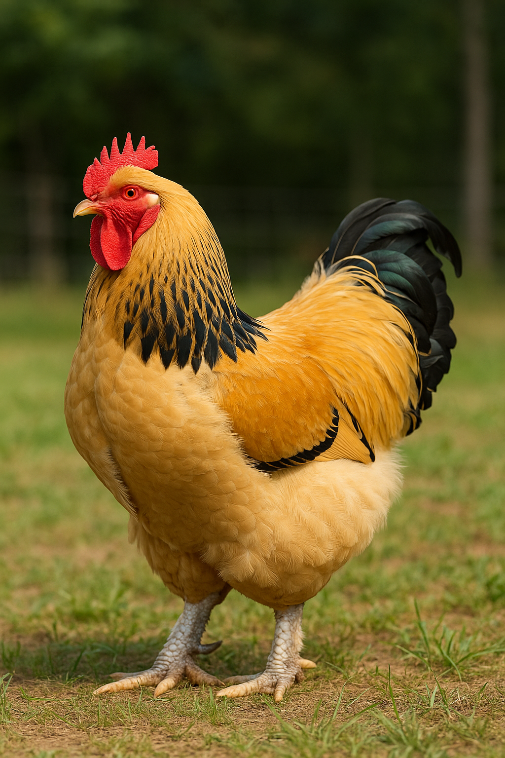 Buff Brahma Rooster - AI-generated placeholder image