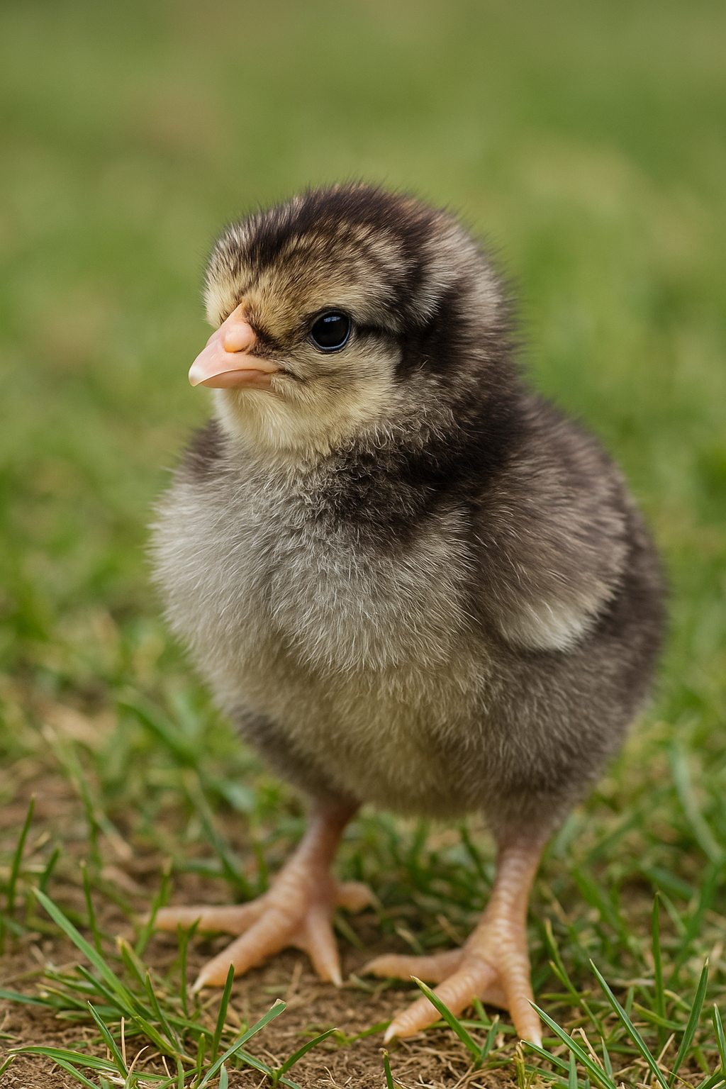 Dark Brahma Day-Old Chick - AI-generated placeholder image