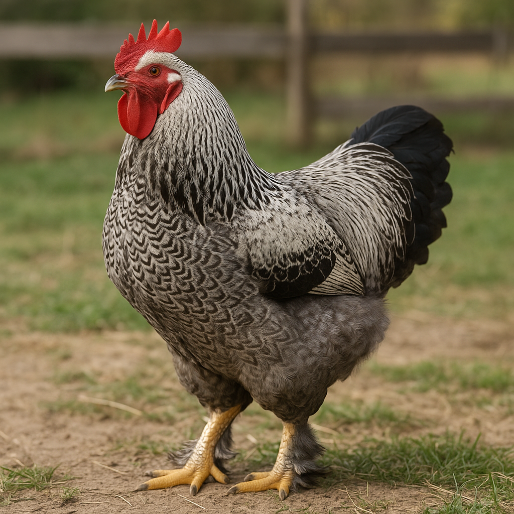 Dark Brahma Rooster - AI-generated placeholder image