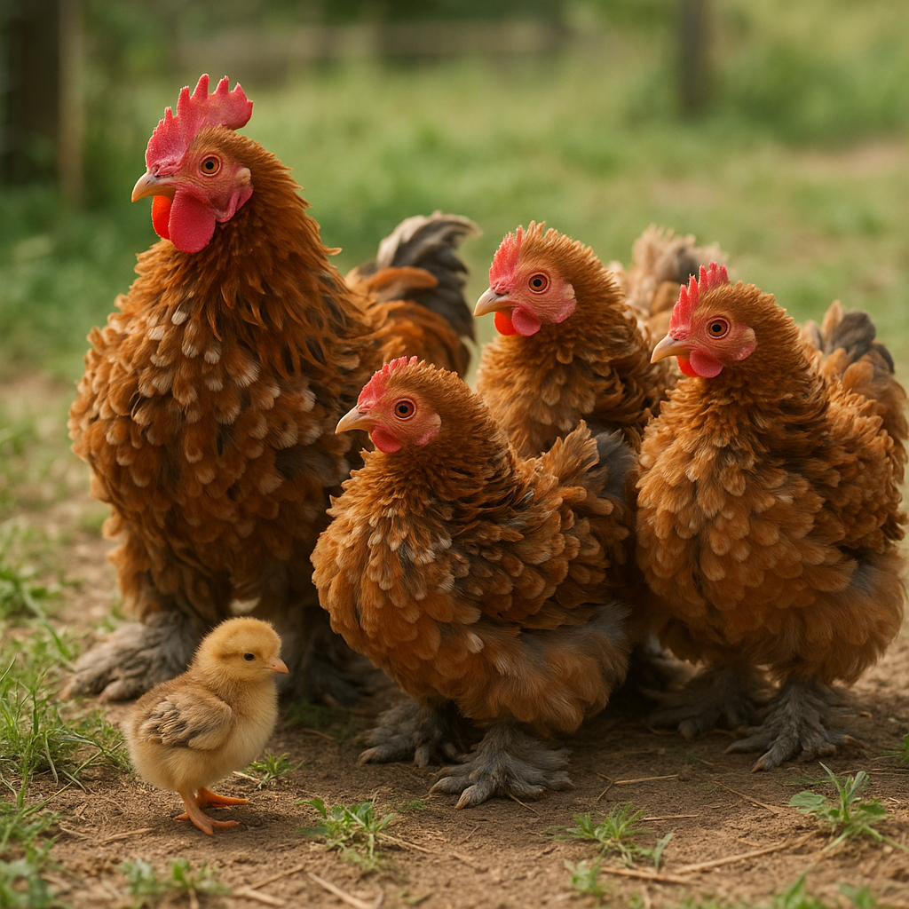 Frizzle Cochin Bantam Small Flock - AI-generated placeholder image