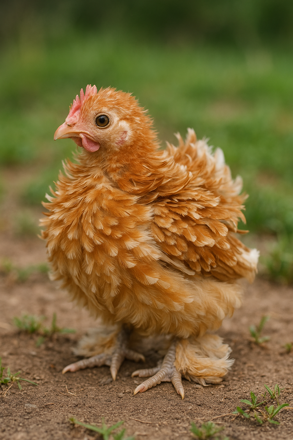 Frizzle Cochin Bantam Hen - AI-generated placeholder image