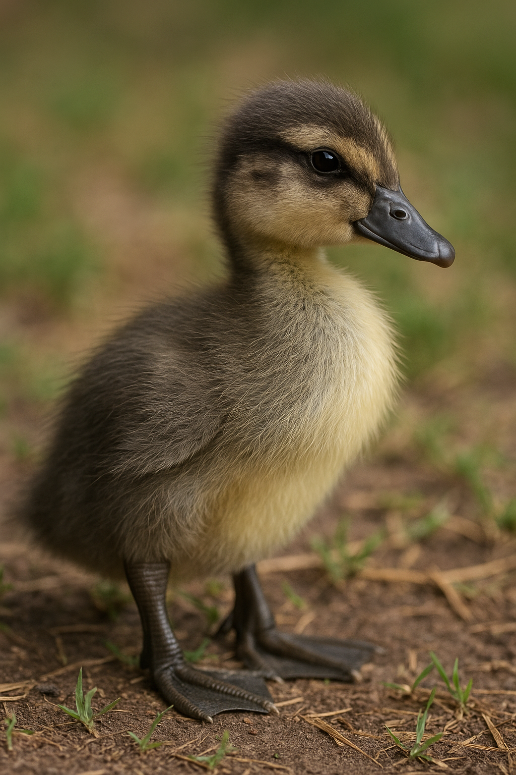Gray Runner Day-Old Duckling - AI-generated placeholder image
