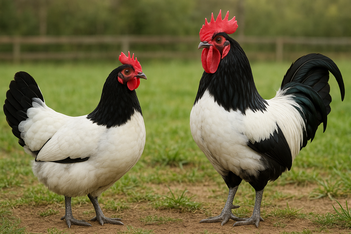 Lakenvelder Hen & Rooster - AI-generated placeholder image