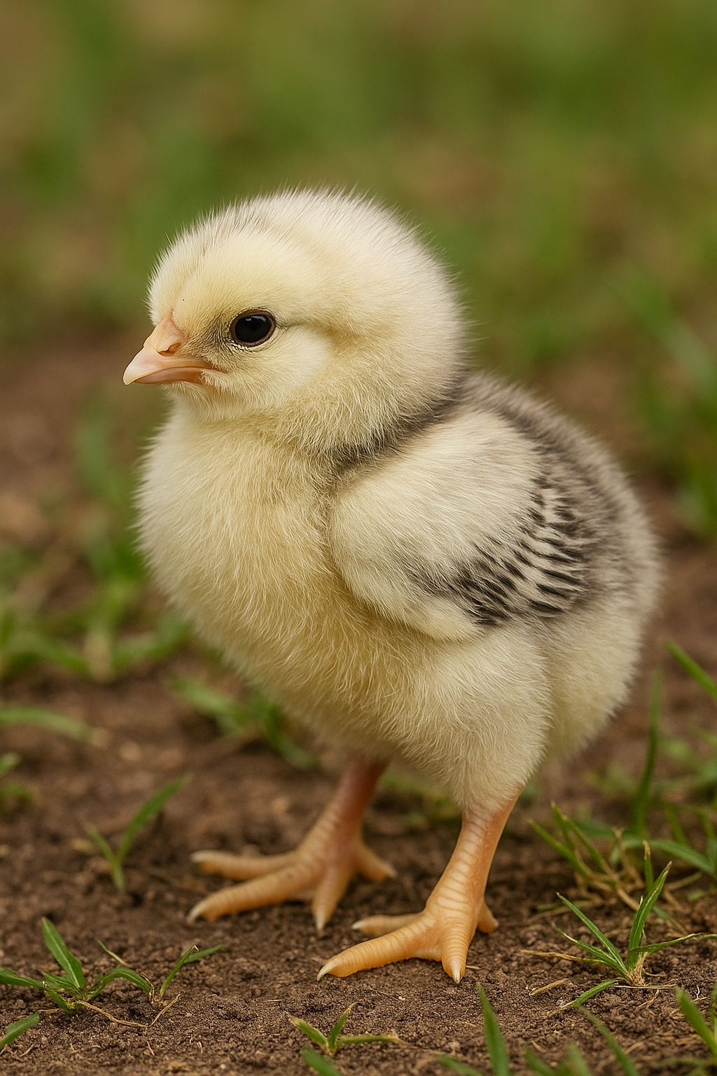 Light Brahma Day-Old Chick - AI-generated placeholder image