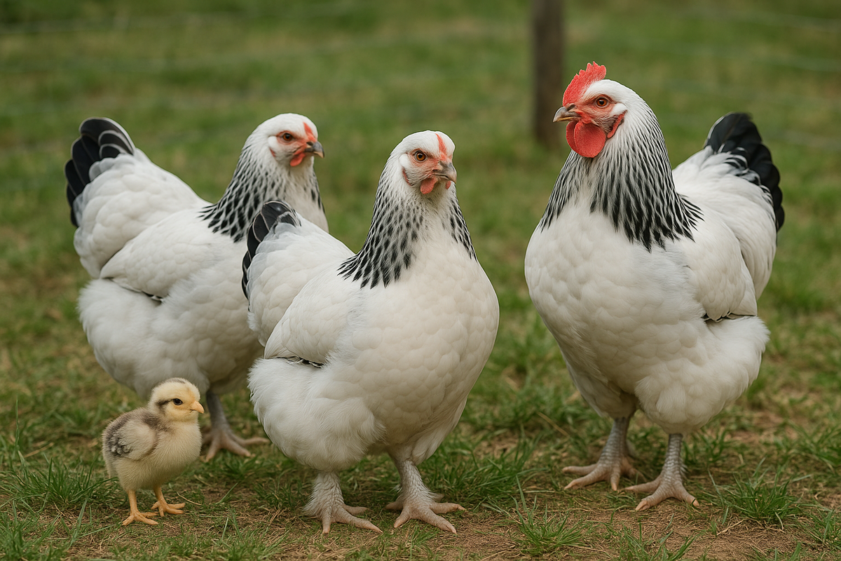 Light Brahma Small Flock - AI-generated placeholder image