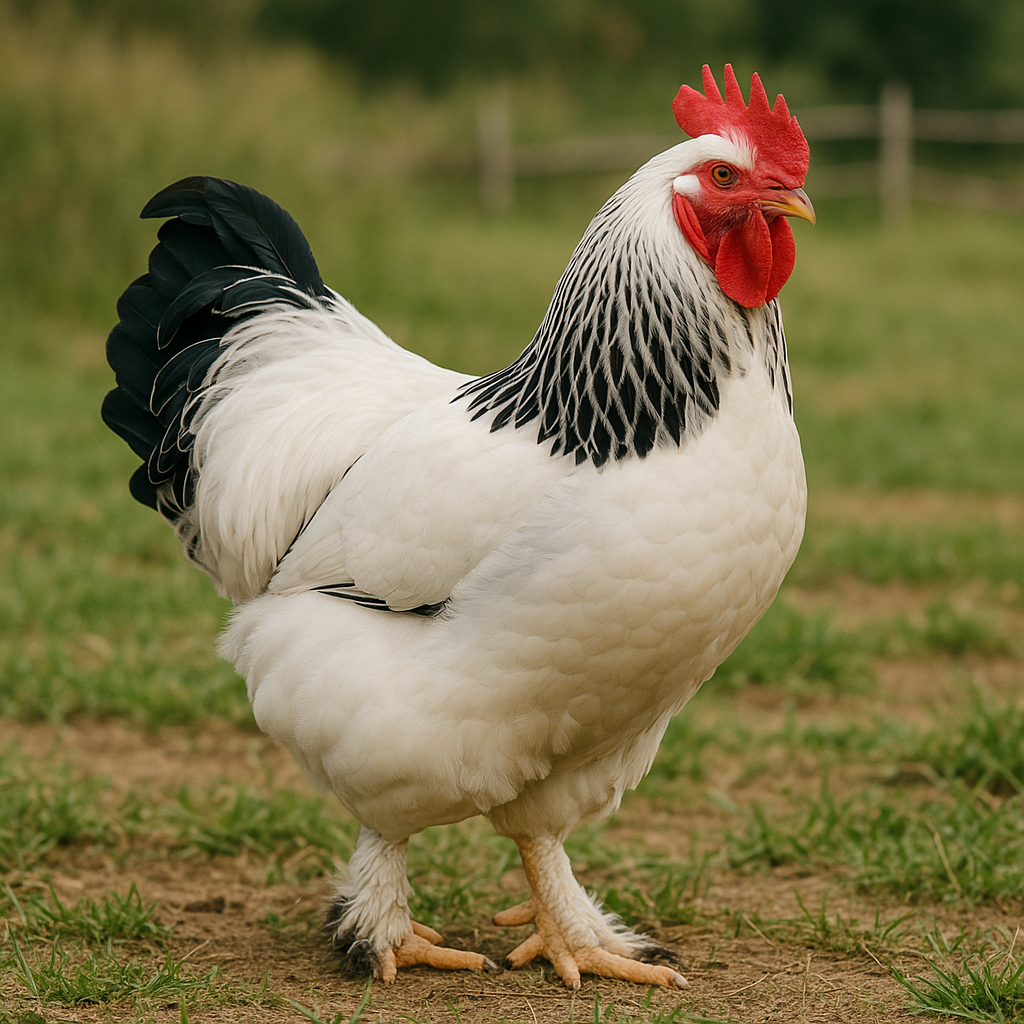 Light Brahma Rooster - AI-generated placeholder image
