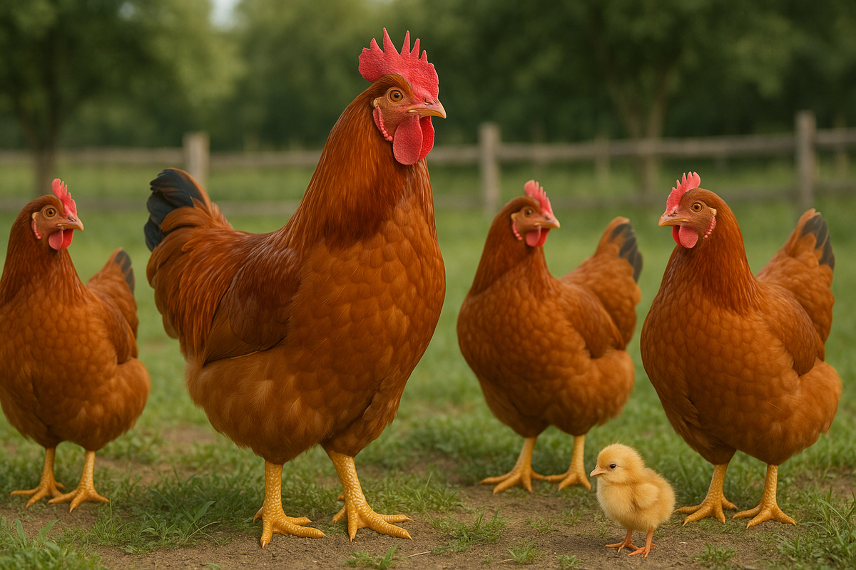 New Hampshire Red Small Flock - AI-generated placeholder image