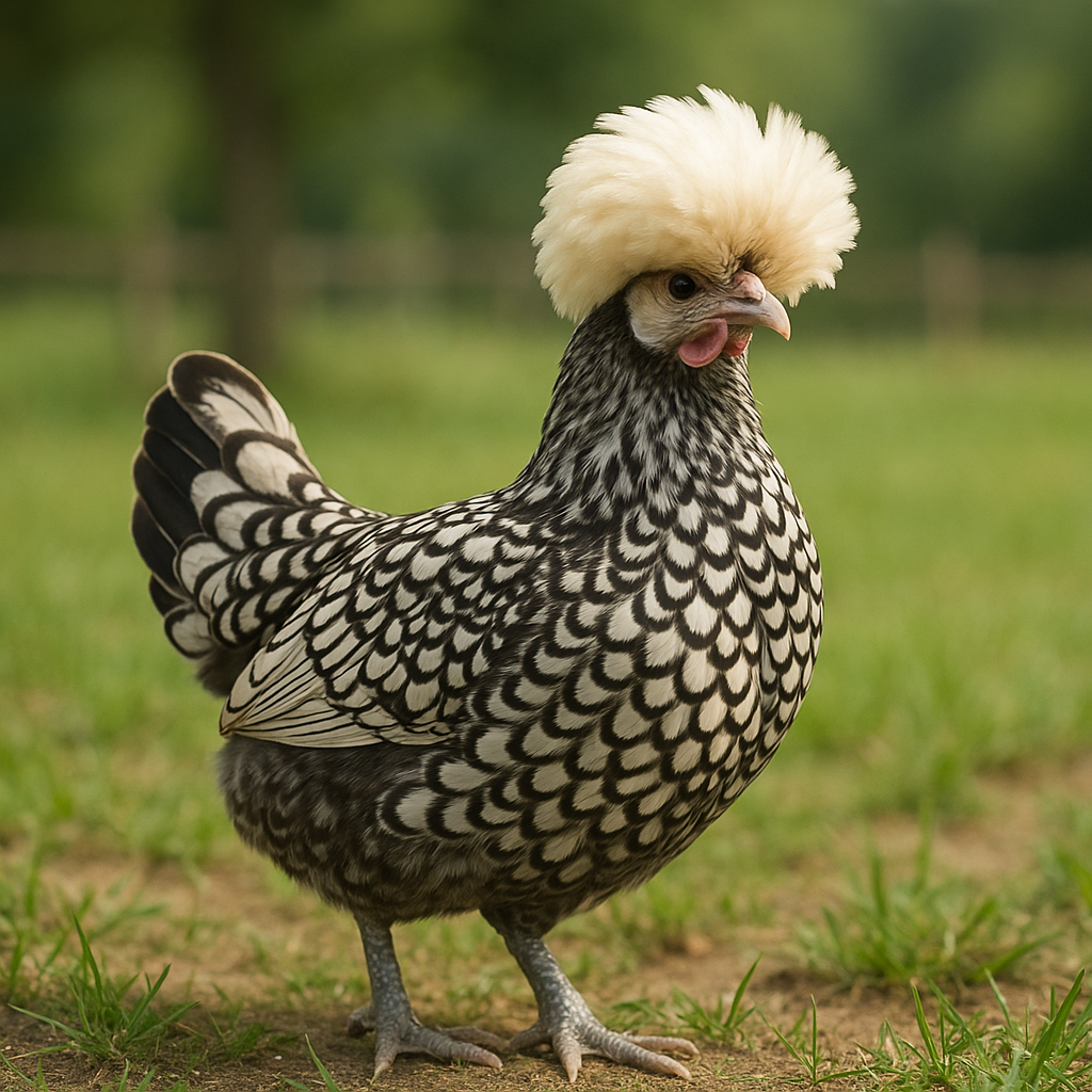 Polish Hen - AI-generated placeholder image