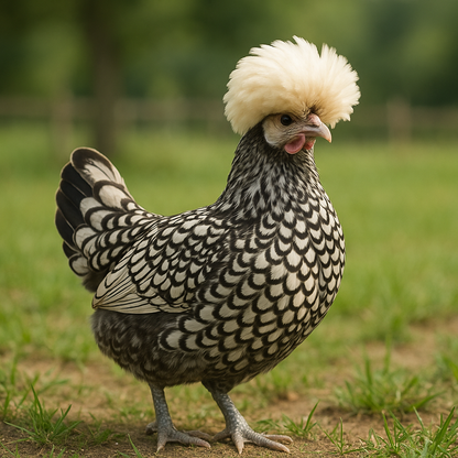 Polish Hen - AI-generated placeholder image