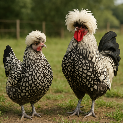 Polish Hen & Rooster - AI-generated placeholder image