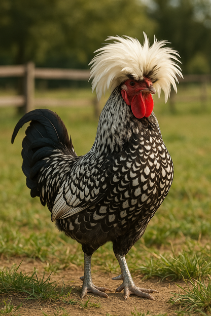 Polish Rooster - AI-generated placeholder image