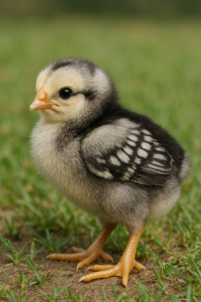 Silver Laced Wyandotte Day-Old Chick - AI-generated placeholder image